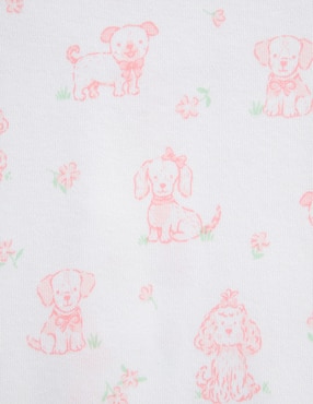 Set de mamelucos Little Me de algodón orgánico para bebé niña