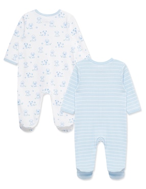 Set de mamelucos Little Me de algodón orgánico para bebé niño