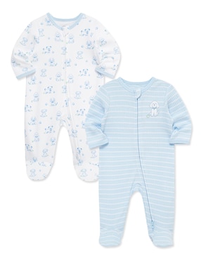 Set de mamelucos Little Me de algodón orgánico para bebé niño