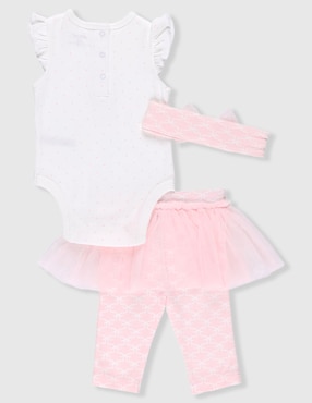 Conjunto Little Me de algodón para bebé niña