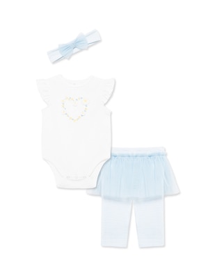 Conjunto Little Me de algodón para bebé niña