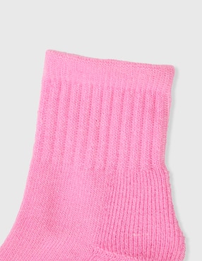 Set de calcetín antiderrapante Little Me de algodón para bebé niña 8 pares