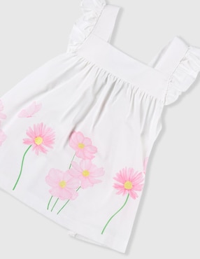 Conjunto Fiorella de algodón para bebé niña