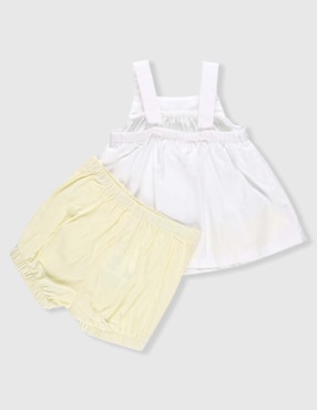 Conjunto casual Fiorella de algodón para bebé niña
