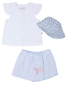 Conjunto Cao Duck para bebé niña