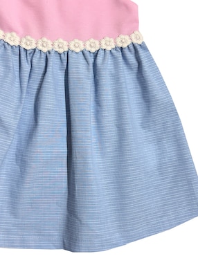 Vestido Fiorella manga cap para bebé niña