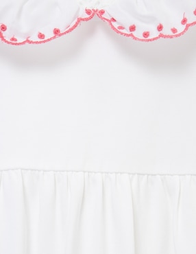 Pañalero con diadema Little Me con accesorio para el cabello de algodón