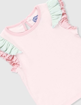 Playera Piquenique Babies manga corta para bebé niña