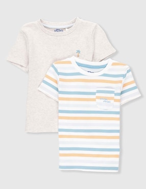 Set playera Piquenique Babies manga corta para bebé niño