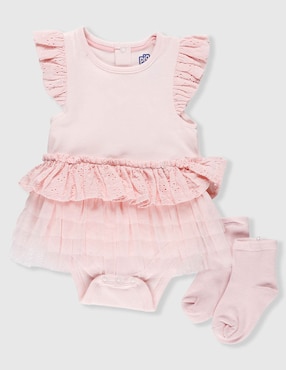 Set pañalero Piquenique Babies con calcetines de algodón