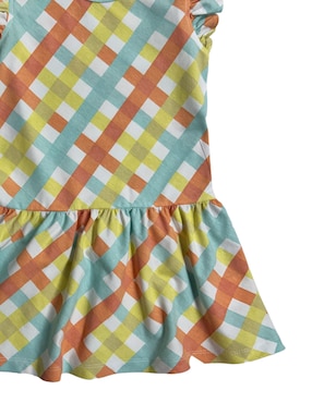 Set vestido Fiorella manga volantes para bebé niña