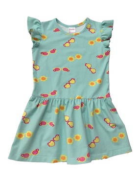Set vestido Fiorella manga volantes para bebé niña