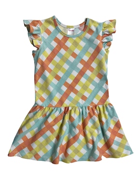Set vestido Fiorella manga volantes para bebé niña