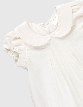Conjunto ceremonia Fiorella de algodón para bebé niña