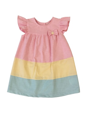 Vestido Fiorella manga volantes para bebé niña