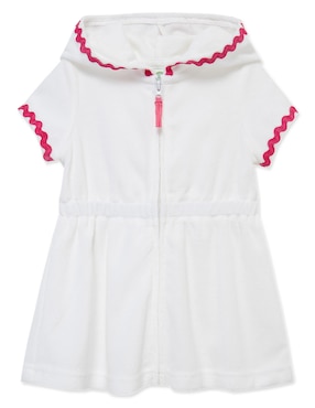 Bata de baño con gorro Little Me para bebé niña