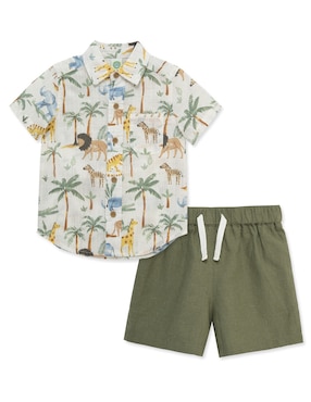Conjunto casual Little Me de algodón para bebé niño