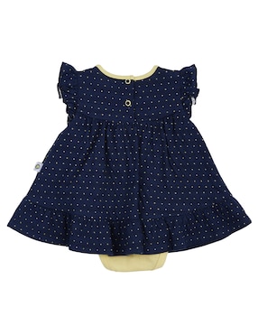Vestido con gorro Cao Duck manga mariposa para bebé niña