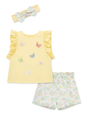 Conjunto Little Me de algodón para bebé niña