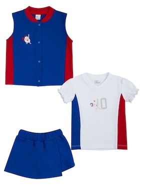 Conjunto Cao Duck para bebé niña