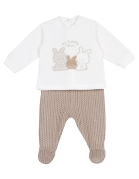 Conjunto casual Chicco de algodón para bebé niña