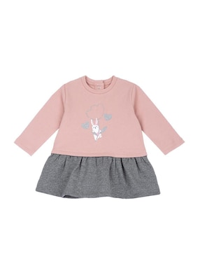 Vestido Chicco manga larga para bebé niña