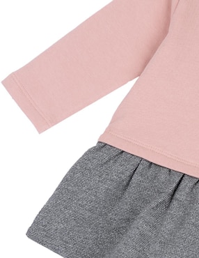 Vestido Chicco manga larga para bebé niña