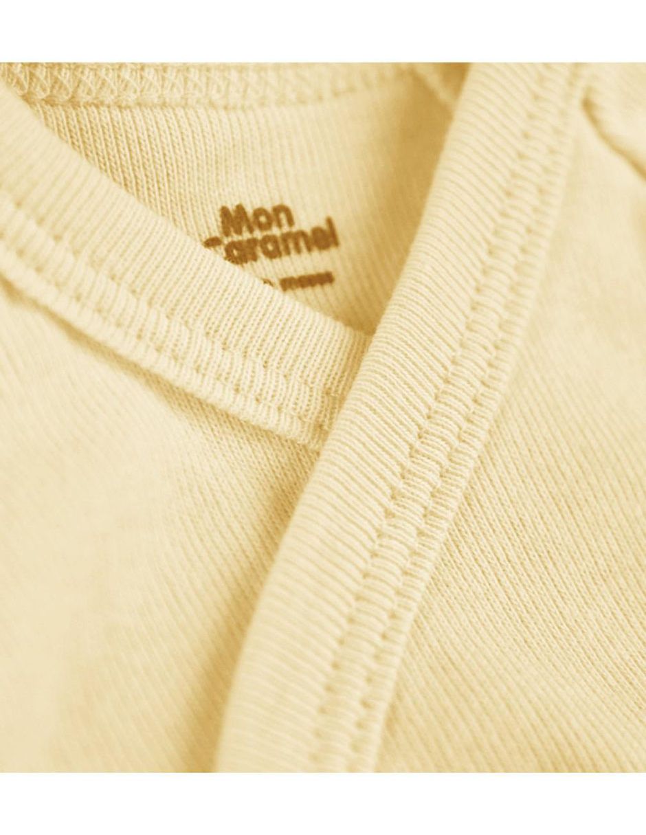 CAMISETA MON CARAME, 3 MESES, AMARILLO