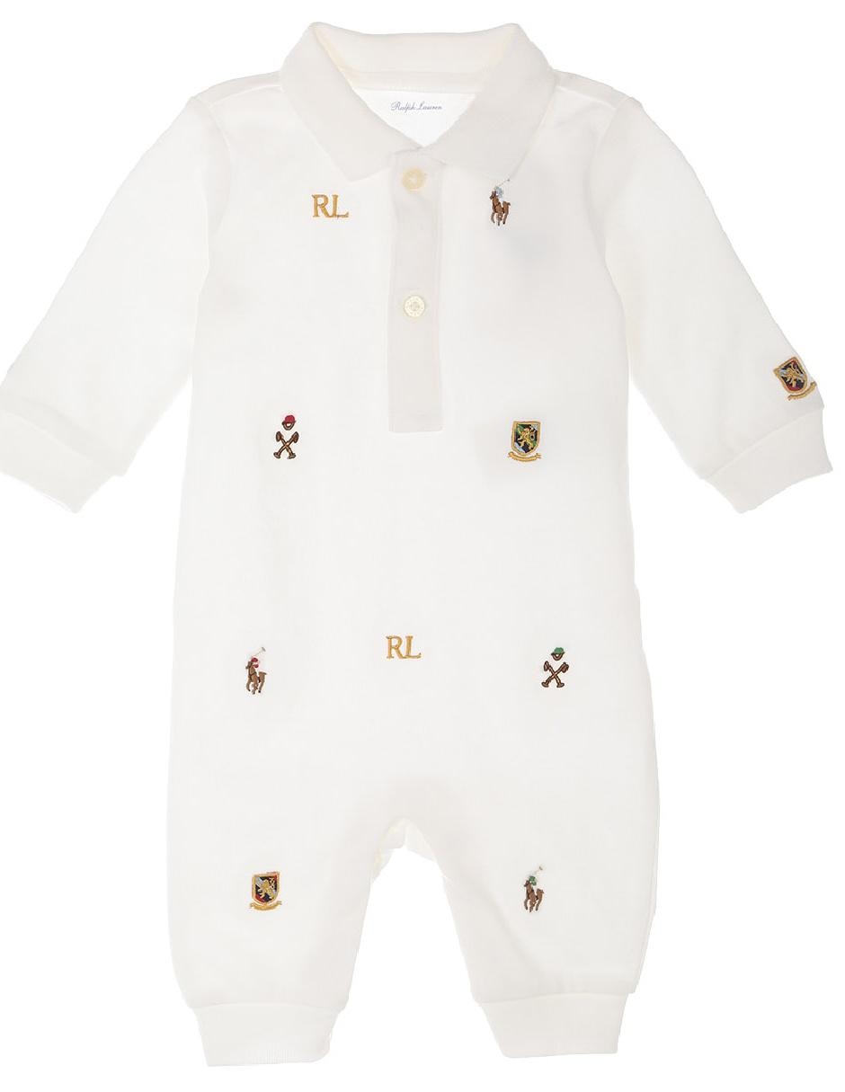 Mameluco liso Polo Ralph algodón para bebé Liverpool.com.mx