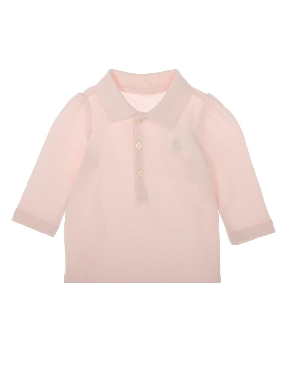 MAMELUCO POLO 31, 12 MESES, ROSA CLARO