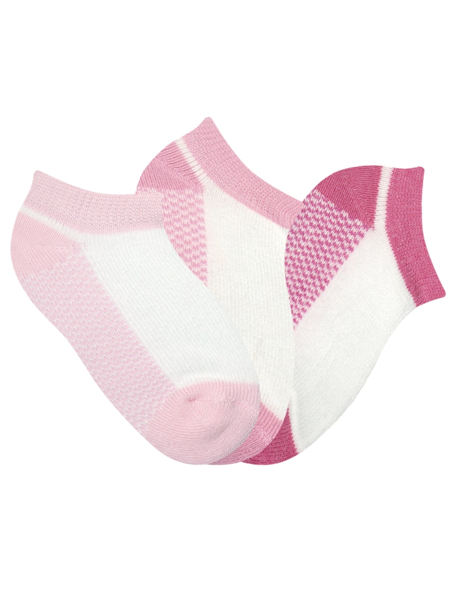 Set tin de algodón para bebé niña 3 pares 2