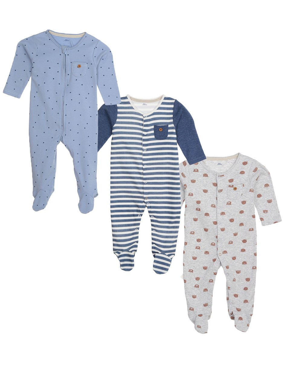 Set de mamelucos algodón para bebé 1