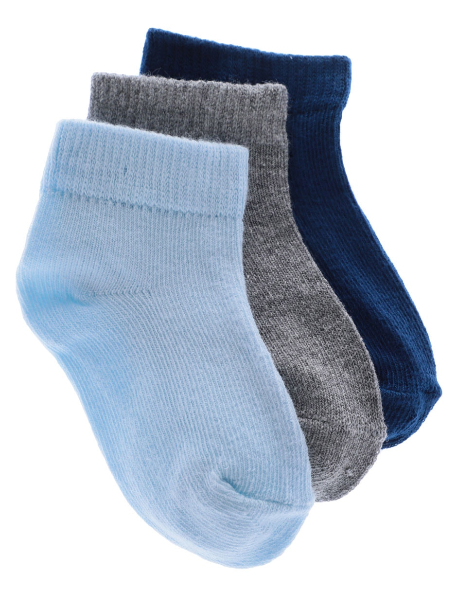 Set tin de algodón para bebé unisex 3 pares Set tin de algodón para bebé unisex 3 pares