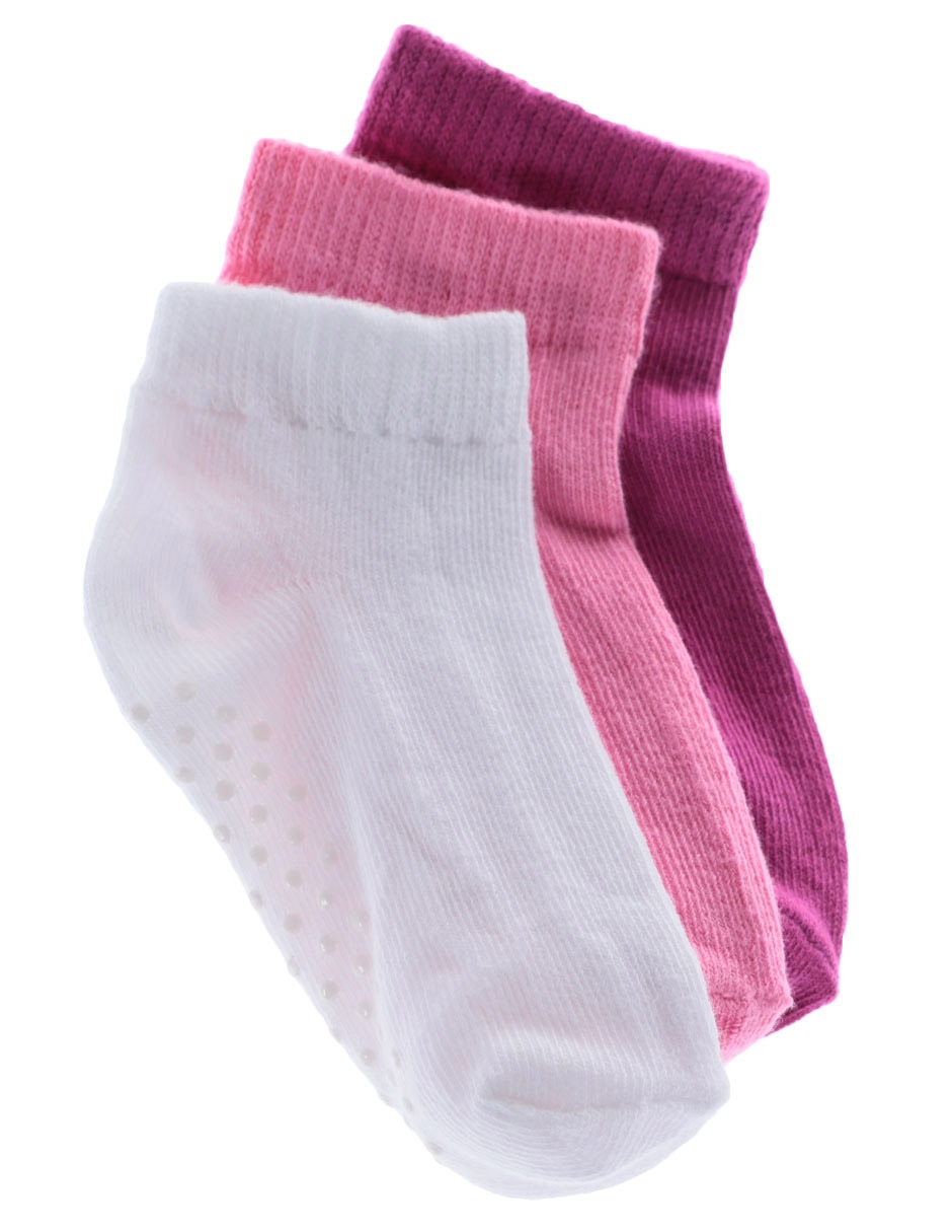 Set tin antiderrapante de algodón para bebé unisex 3 pares Set tin antiderrapante de algodón para bebé unisex 3 pares