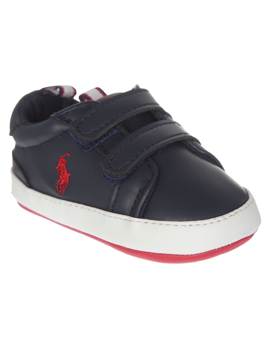espejo de puerta melocotón Adaptado Zapatos Polo Ralph Lauren con logo para niño | Liverpool.com.mx