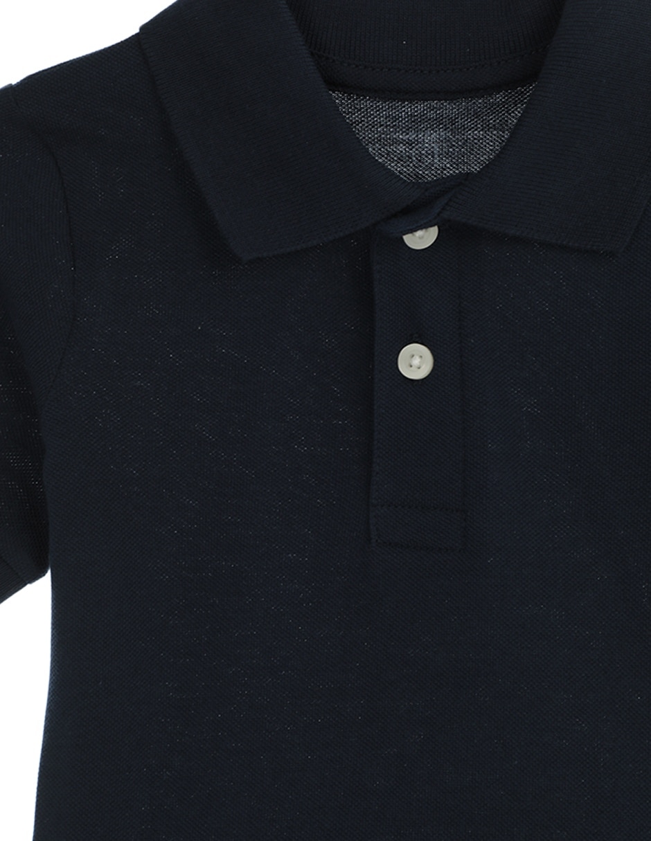 Playera tipo polo de algodón para niño 3