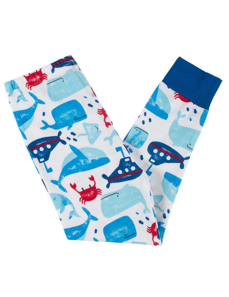Conjunto pijama Ballenas para bebé niño 4