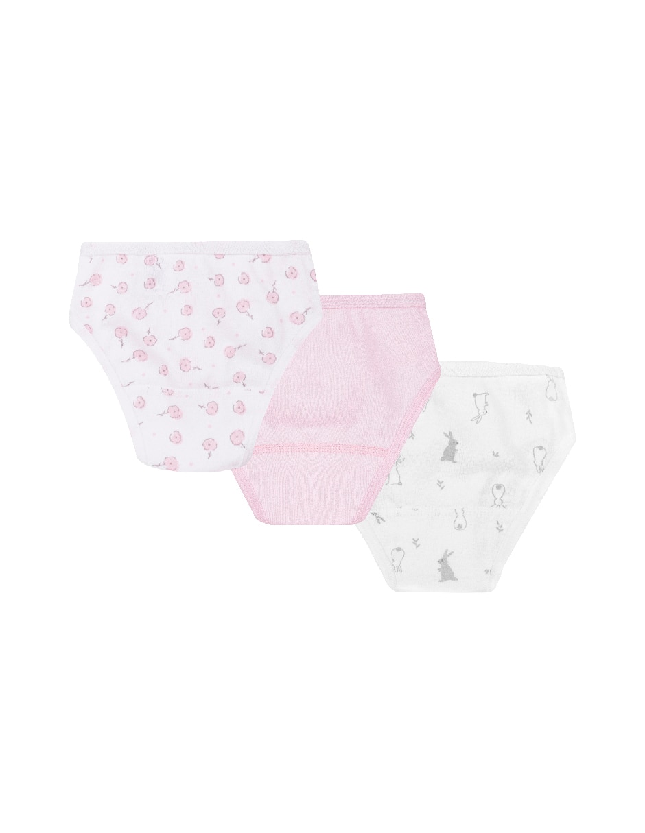Set panty algodón para bebé niña 2