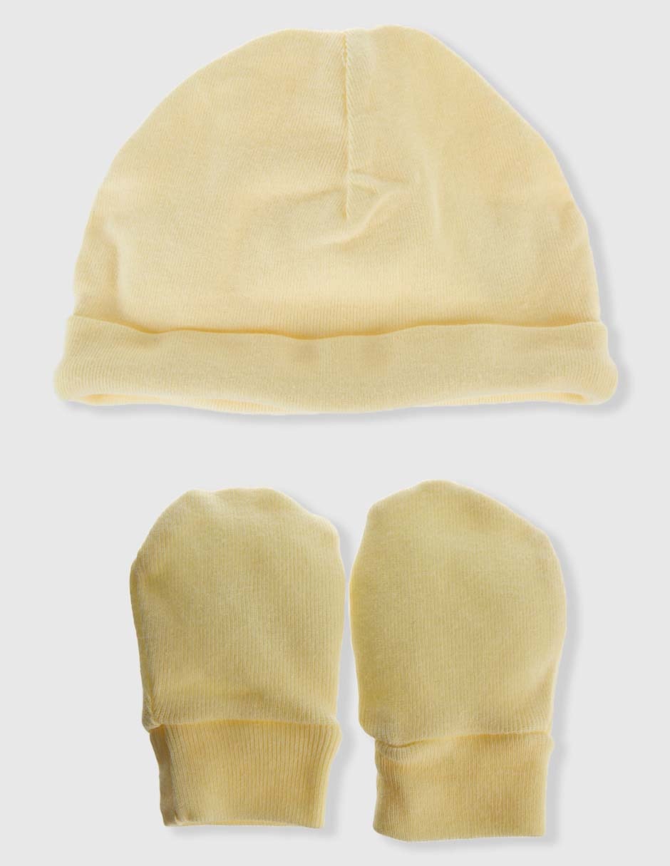 Set gorro Mon Caramel Basicó para bebé unisex