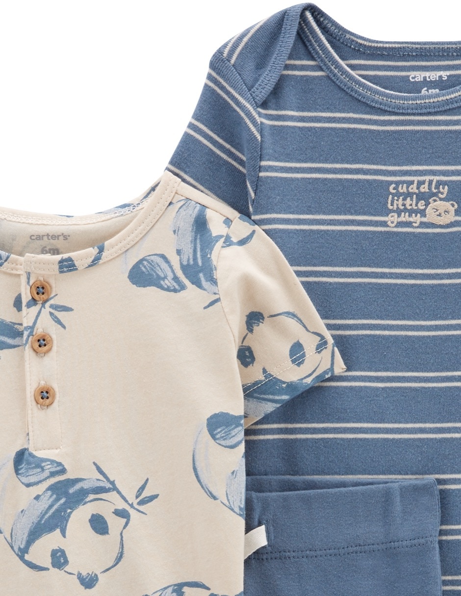 Conjunto de algodón para niño 3 piezas 11