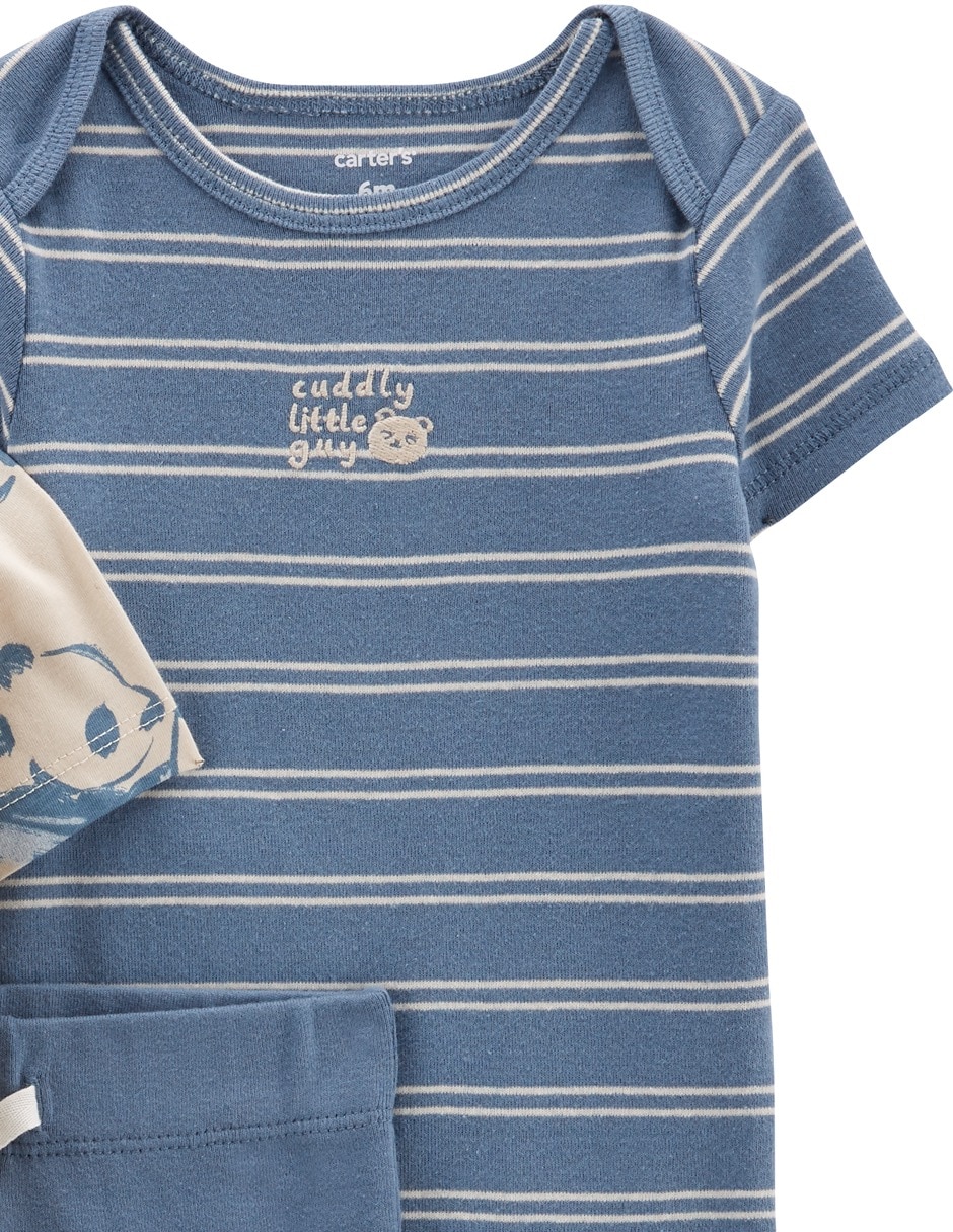 Conjunto de algodón para niño 3 piezas 8