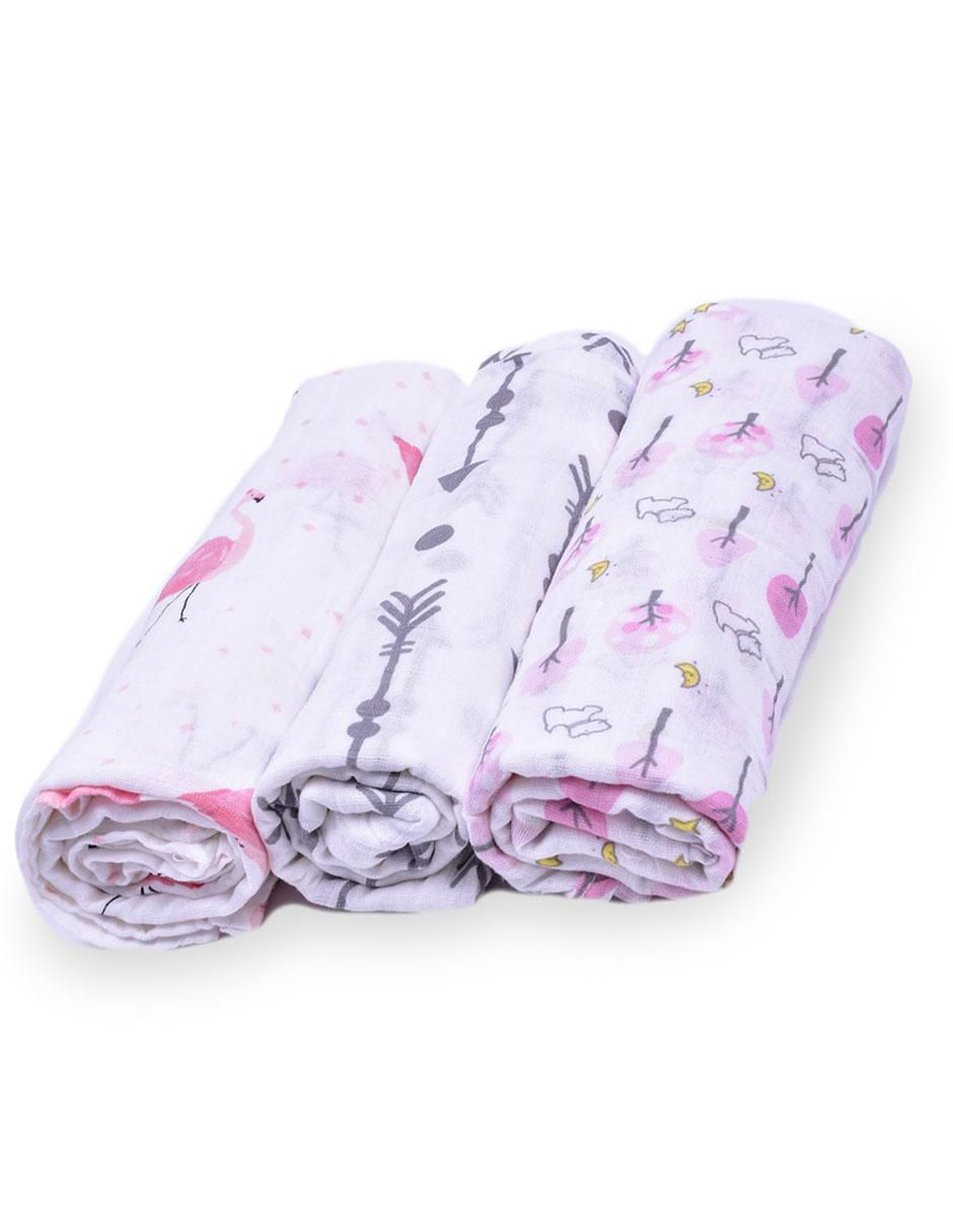 Set manta de tejido plano para bebé niña