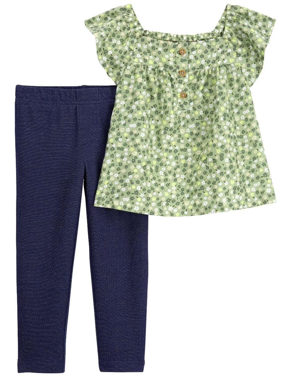 Conjunto de algodón para niña 2 piezas 1