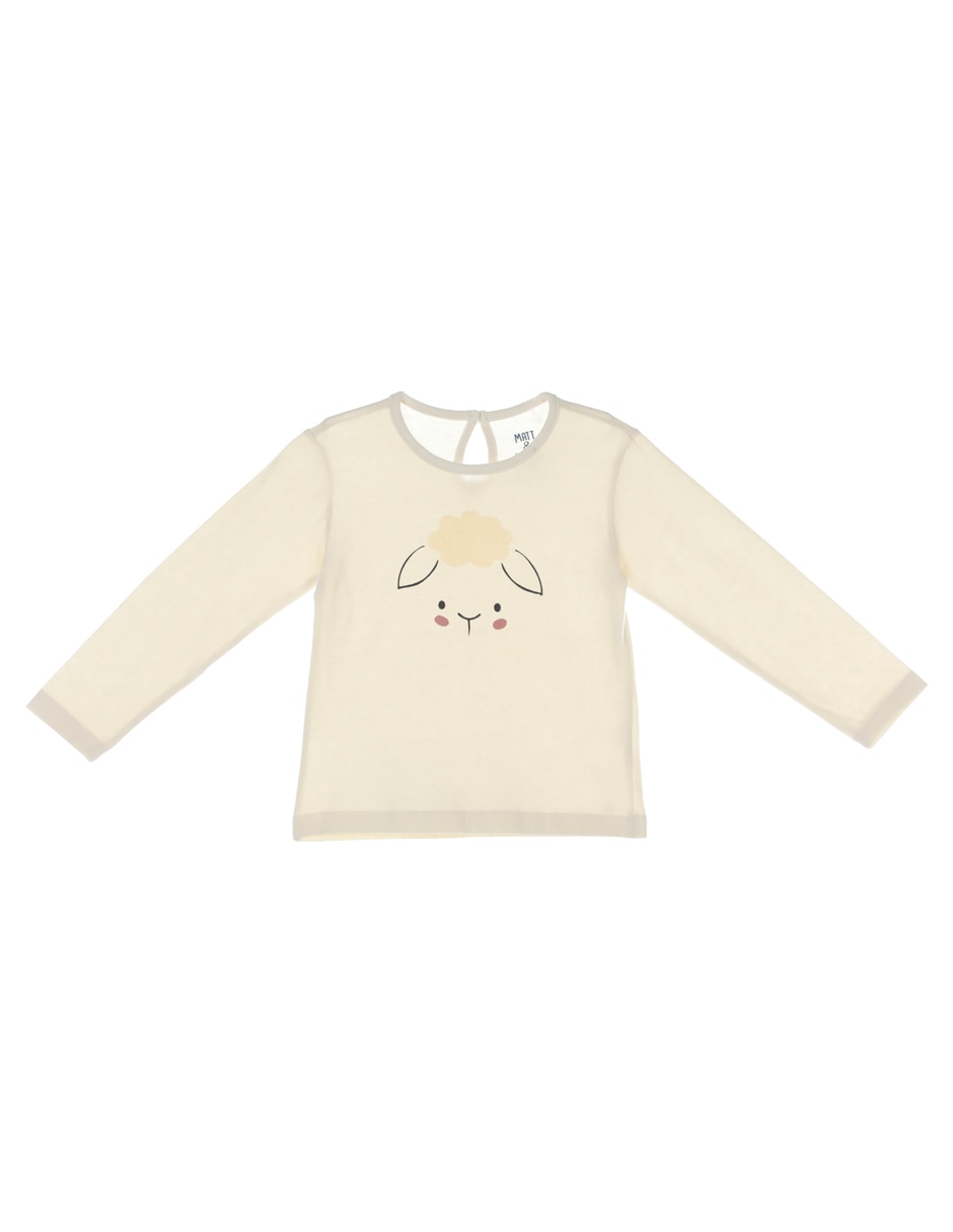 Playera manga larga para niña