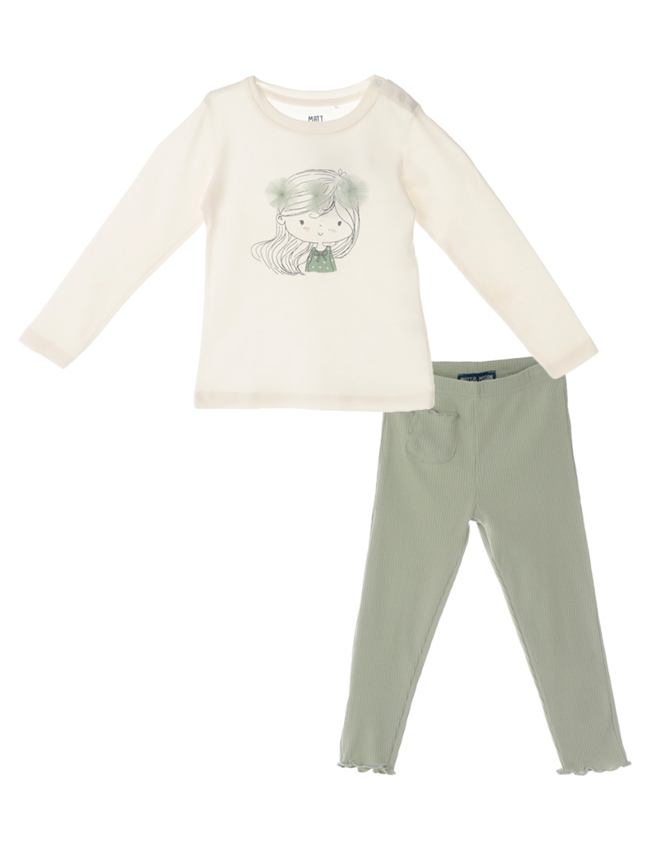 Conjunto de algodón para bebé niña