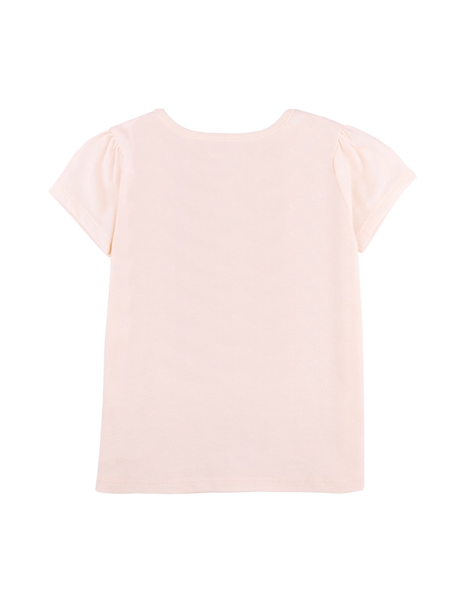 Playera Peanuts manga corta para bebé niña 2