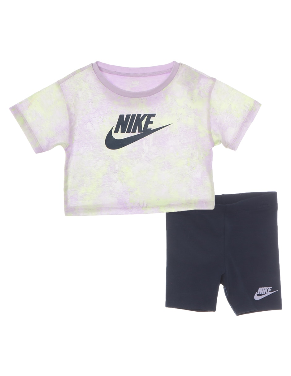 Grey nike tube top and shorts set hotsell