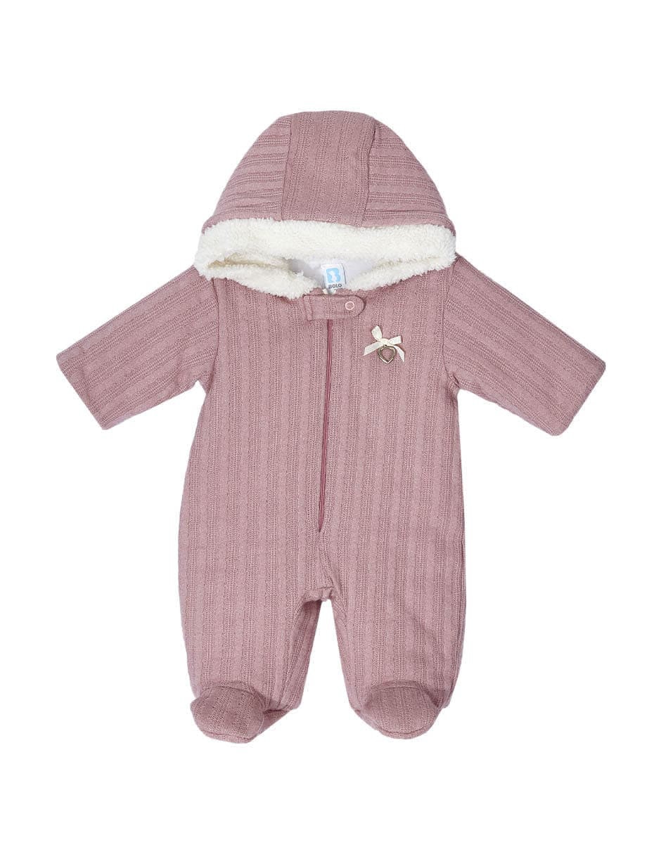 Comando estampado a rayas para bebé niña 1