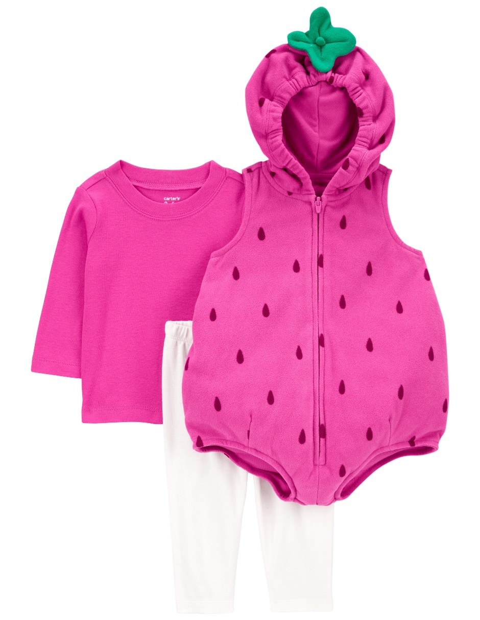 Conjunto de algodón para bebé niña 3 piezas 1
