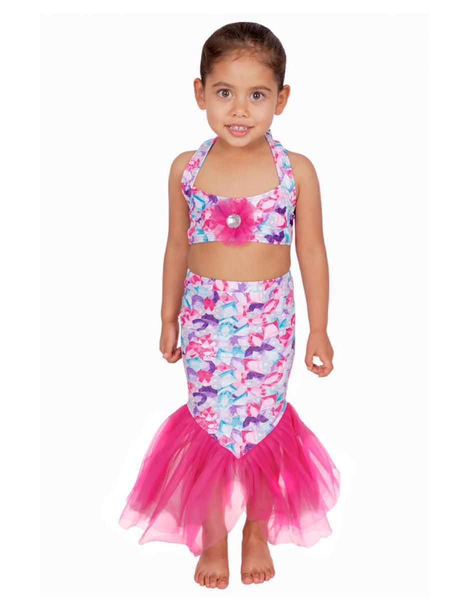 Traje de baño conjunto Mermaids Jewels Sirena para bebé niña